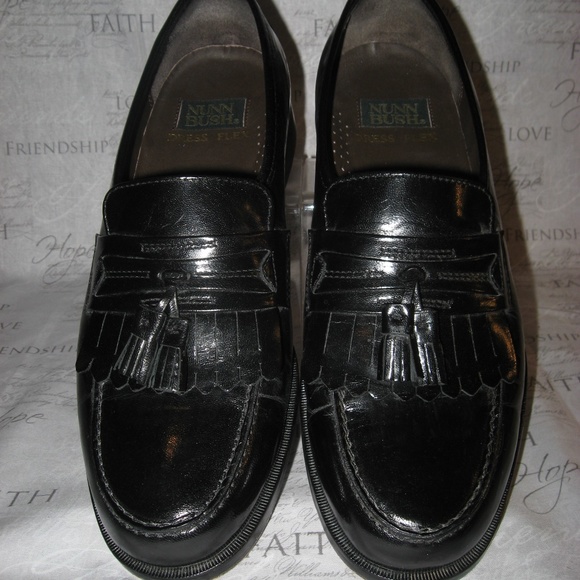 MEN\'S NUNN BUSH DRESS FLEX BLACK LOAFERS SZ. 9.5M main image 4